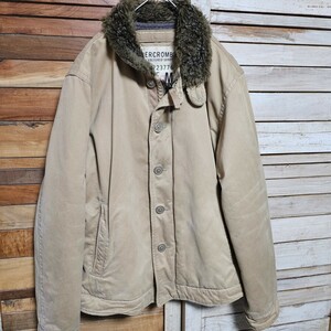 Abercrombie&Fitch アバクロンビー&フィッチ アバクロ 襟ボア ジャケット デッキ ミリタリー 肉厚 希少 レア