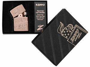 zippo Script Collectible High Polish Rose Gold 48768　限定品