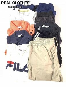 【おまとめ】ラコステ/FILA/フィラ/ニューバランス 等 ポロシャツ/Tシャツ/ドロストパンツ 他 同梱×/D1X