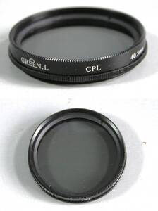 Green.L 　(872)　 美品・レンズフィルタ　40.5mm 　C-PL 　　グリーン　Circular PL