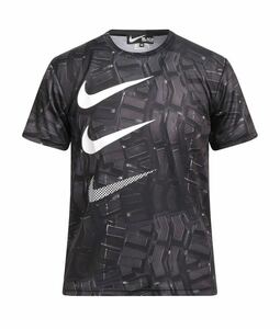 BLACK Comme Des Garons x NIKE 半袖Tシャツ 1I-T102 Lサイズ タグ付新品 送込☆ナイキ コムデギャルソン ブラック トリプルスウッシュ