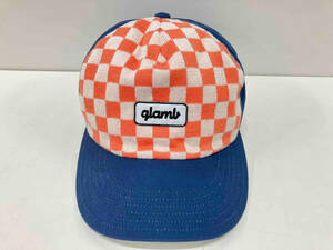 glamb グラム Checkered flag logo cap キャップ 野球帽 ライトブルー系