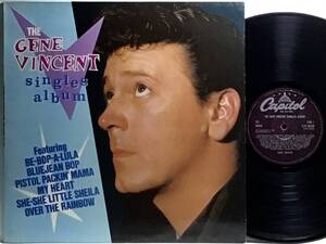 【英LP】 GENE VINCENT / SINGLES ALBUM / 1981 UK盤 MONO モノラル LPレコード EST 26223 シングル集 ロカビリー 試聴済