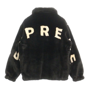 SUPREME シュプリーム 17SS Faux Fur Bomber Jacket フェイク ファー ボンバー ジャケット ブラック