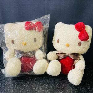 NA8564 未開封品あり サンリオ 30周年記念 レトロ レア ハローキティ HELLO KITTY ぬいぐるみ 2体 検E