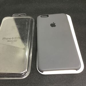 Apple 純正 iPhone6 Plus iPhone6s Plus ケース シリコン グレーMKXK2FE/A