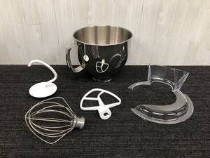 55♪Kitchen Aid　ボールと小物のみ　KSM150WH用　キッチンエイド　スタンドミキサー　本体なし　調理器具　写真追加有り