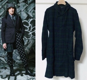 Engineered Garments エンジニアードガーメンツ Robe Blackwatch Brushed Twill ブラックウォッチ ローブ コート M