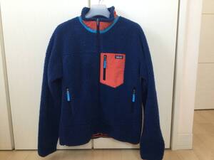 patagonia パタゴニア キッズ レトロX ジャケット ブルー XXL(16-18) 美中古品　メンズ XS〜S相当