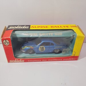 Solido 1/43「ALPINE RALLY 1600」青メタ 箱付き フランス製 830