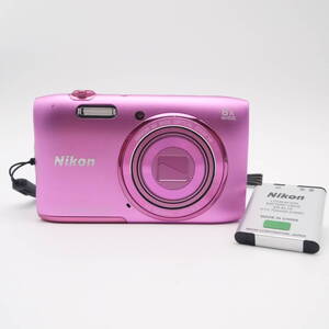 難あり Nikon ニコン COOLPIX S3600 アサレアピンク コンデジ コンパクトデジタルカメラ #0732