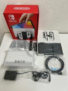 4907　任天堂 Nintendo Switch (有機ELモデル) HEG-S-KAAAA ホワイト 中古