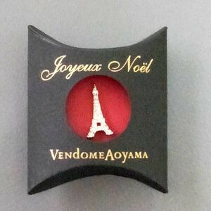 ピンバッチ　エッフェル塔　VENdOME AoyAMA 　ヴァンドーム青山　バッチ約２㎝　ケース約5、5×6、5×2㎝　未使用　美品　②