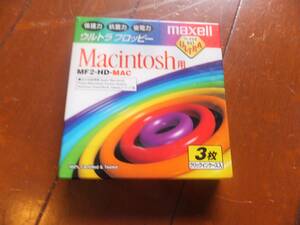 ＄未使用品！maxell マッキントッシュ用 Macintosh用ウルトラフロッピー 3枚入り