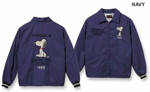 テーラー東洋×ピーナッツ Late 1960s Style ベトナムジャケット「SNOOPY 1969」◆テーラー東洋 ネイビーXXLサイズ TT15231 スヌーピー