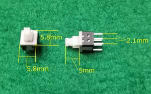 ５．８ｍｍ角タクトスイッチロック式一度押すとロックされもう一度押すと戻る修理工作に２個１組送料全国一律ゆうメール１８０円