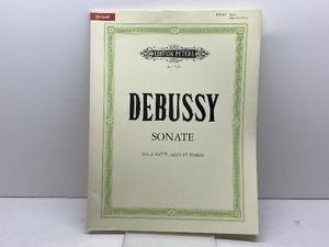 EDITION PETERS DEBUSSY CLAUDE - SONATA FOR VIOLA, FLUTE & HARP - VIOLA(S) AND OTHER INSTRUMENTS Partition classique Cordes Alto