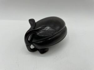 唐木 瓜型 香合 骨董 古美術品 茶道具 香道具