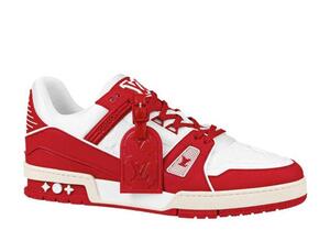 LOUIS VUITTON TRAINER LINE SNEAKER "RED" 26cm 1A8PJW