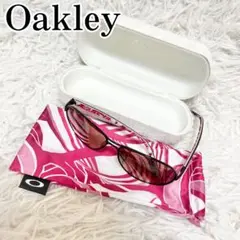 極美品　Oakley　オークリー　サングラス　ピンクレンズ　ブラックフレーム