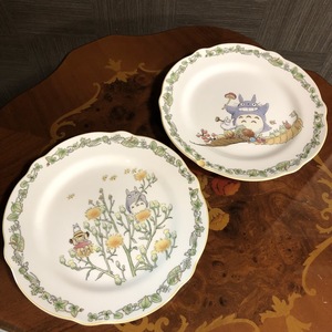 【ITANSLE489ZC】Noritake ノリタケ となりのトトロ ジブリ プレート 2枚セット お皿 洋食器 