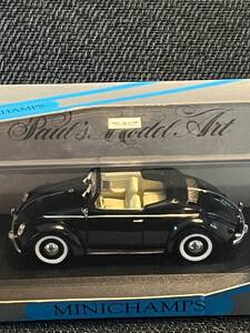 ミニチャンプス　VW ヘブミューラーカブリオレ　ブラック　1/43 