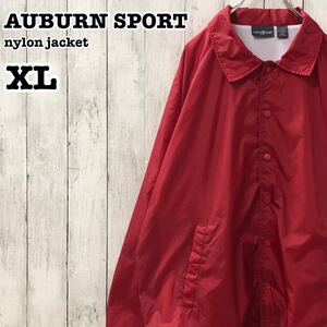 AUBURN SPORT US アメリカ古着 バックプリント ナイロン コーチジャケット XL