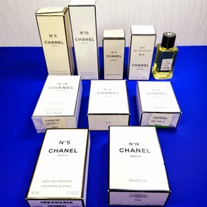 CHANEL シャネル 香水 10点 まとめて◆No.5 59ml② 50ml② 不明①◆No.19 100ml 59ml 28ml 14ml 7.5ml◆未使用品