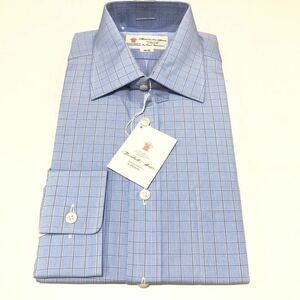 825【TURNBULL&ASSER】ターンブル＆アッサー　M 39-82　●CHOYA●ドレスシャツ●