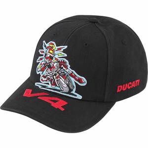 【新品未着用】Supreme Ducati 6-Panel Black 24SS 国内正規品付属品完備 デュカティ帽子アルド・ドルディボックスロゴboxlogonikemargiela