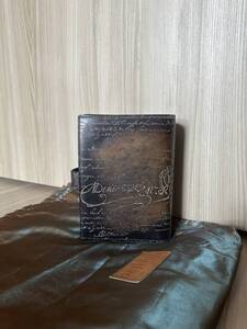 希少 Berluti Macarthur ScritLeather bookCover ベルルッティ マッカーサー スクリットレザー システム手帳カバー 極美品 オーダー不可