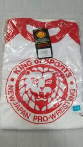 7 新日本プロレス　ワールドプロレスリング KING OF SPORTS ライオン ロングスリーブシャツ ロングTシャツ ロンT 長袖 未使用 送料無料