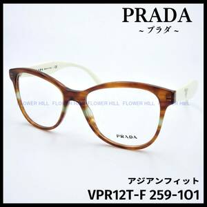 【新品・送料無料】プラダ PRADA VPR12T 259-1O1 メガネ セルフレーム キャットアイ ストライプブラウン メンズ レディース