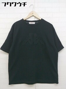 ◇ KAPPA カッパ ロゴ 半袖 Tシャツ カットソー サイズM ブラック メンズ