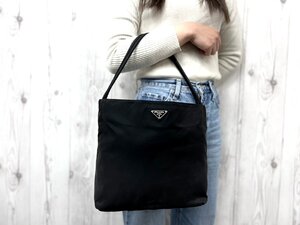 極美品 PRADA プラダ テスート ハンドバッグ ショルダーバッグ バッグ ナイロン 黒 79652Y