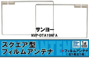 地デジ サンヨー SANYO 用 フィルムアンテナ NVP-DTA19NFA 対応 ワンセグ フルセグ 高感度 受信 高感度 受信