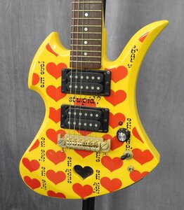 【J】FERNANDES Yellow HEART Jr. hide MODEL アンプ内蔵 ミニエレキギター 165194