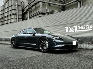 21インチ 4本セット T&T forged 鍛造 ホイール ポルシェ 全車種に対応 タイカン パナメーラー e-tron マカン 等オーダーで作製 pcd130 