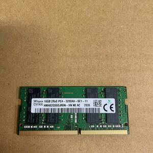 ヨ18 SKhynix ノートPCメモリ16GB 2Rx8 PC4-3200AA 1枚　動作確認品