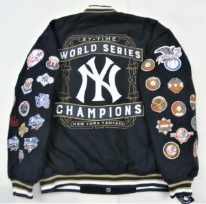 BE35)JH Design New York Yankees Champions ウールリバーシブル ジャケット/MLB/ニューヨーク・ヤンキース/M/大きいサイズ