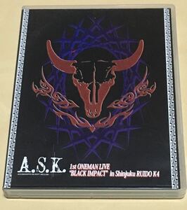 ◆ A.S.K DVD-R「 1st ONEMAN LIVE BLACK IMPACT in Shinjuku RUIDO K4」V系　ヴィジュアル系