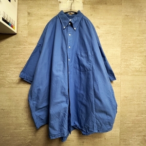 Graphpaper グラフペーパー GM231-50231B Oxford Oversized S/S BD Shirt 半袖シャツ ブルー系（画像参照）sizeFREE 【中目黒B05】