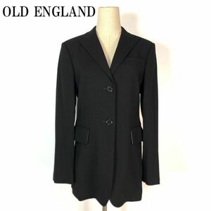 オールドイングンドウールロングテーラードジャケットブラックOLD ENGLAND カジュアル イベント セレモニー ポケット有 36 B5136