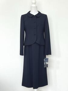 ★新品タグ付き★東京ソワール SOIR PERLE/ウール仕立てお受験スーツ ネイビー◎日本製 11号