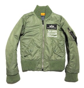 美品 50周年近年モデル/Alpha Industries/アルファ×VENCE/ミリタリージャケット/レディースM/22005-9421/アウター