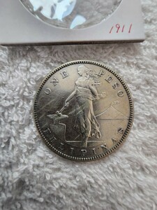 ★１９１１年★　フィリピン　アメリカ領　１ペソ　銀貨　アンティークコイン　コイン　古銭　硬貨