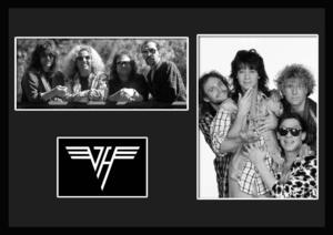 10種類!Van Halen/ヴァン・ヘイレン/ROCK/ロックバンドグループ/証明書付きフレーム/BW/モノクロ/ディスプレイ (8-3W)