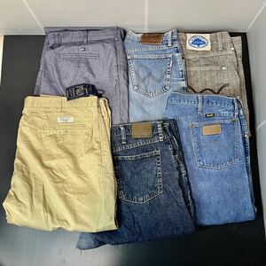 古着 デニム ジーンズ デニムパンツ パンツ チノパン エドウィン EDWIN POLO ポロラルフローレン TOMMY トミーヒルフィガー Wrangler 6本