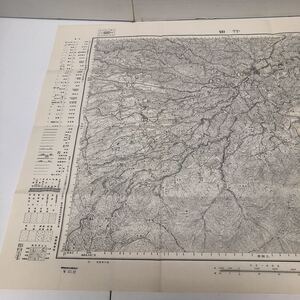 古地図 地形図 五万分之一 地理調査所 昭和29年応急修正 昭和32年発行 竹田 熊本県 大分県