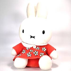 miffy オレンジ 花柄 ワンピース ぬいぐるみ 約51㎝ 大 お座り ミッフィー セキグチ Dick Bruna